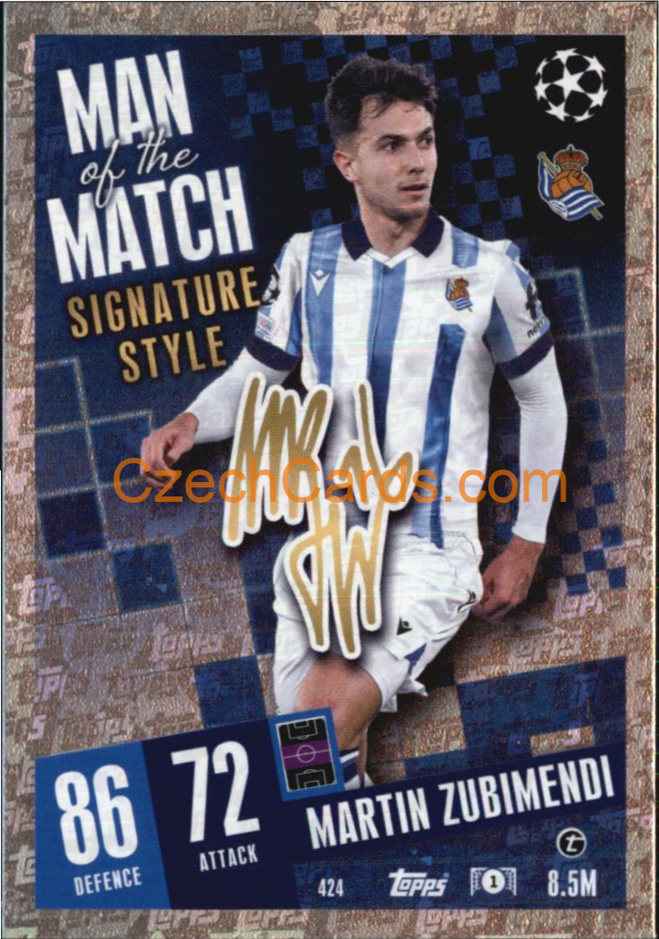 Martín Zubimendi 2023/04 Topps Match Attax Man of the Match #424