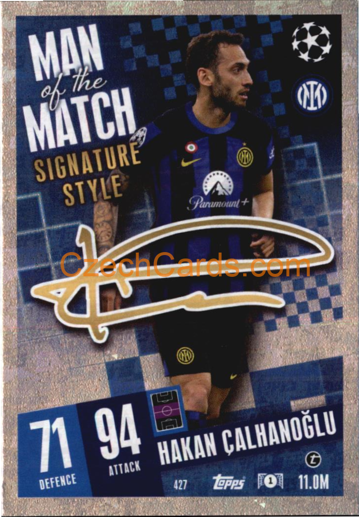 Hakan Çalhanoğlu 2023/04 Topps Match Attax Man of the Match #427