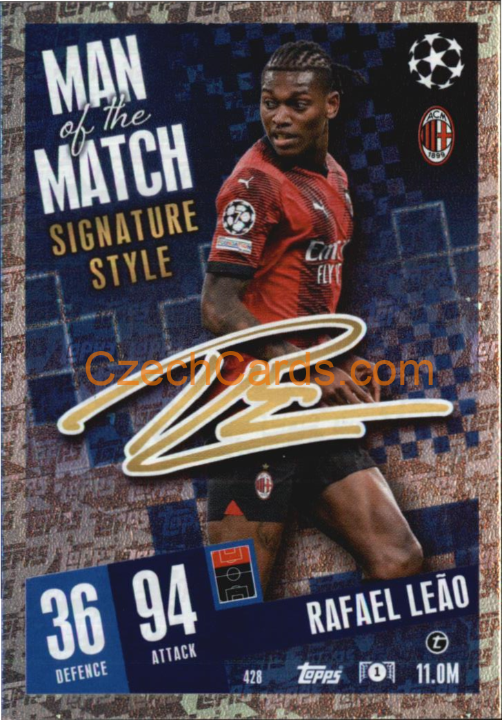 Rafael Leão 2023/04 Topps Match Attax Man of the Match #428