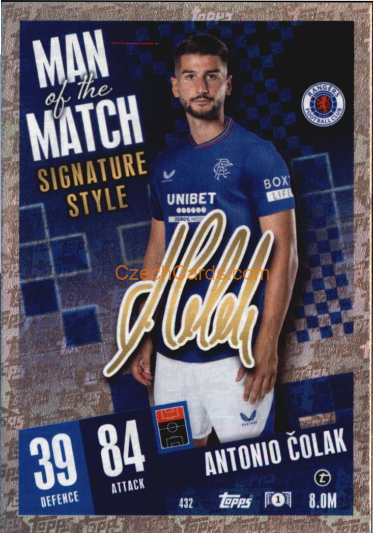 Antonio Čolak 2023/04 Topps Match Attax Man of the Match #432