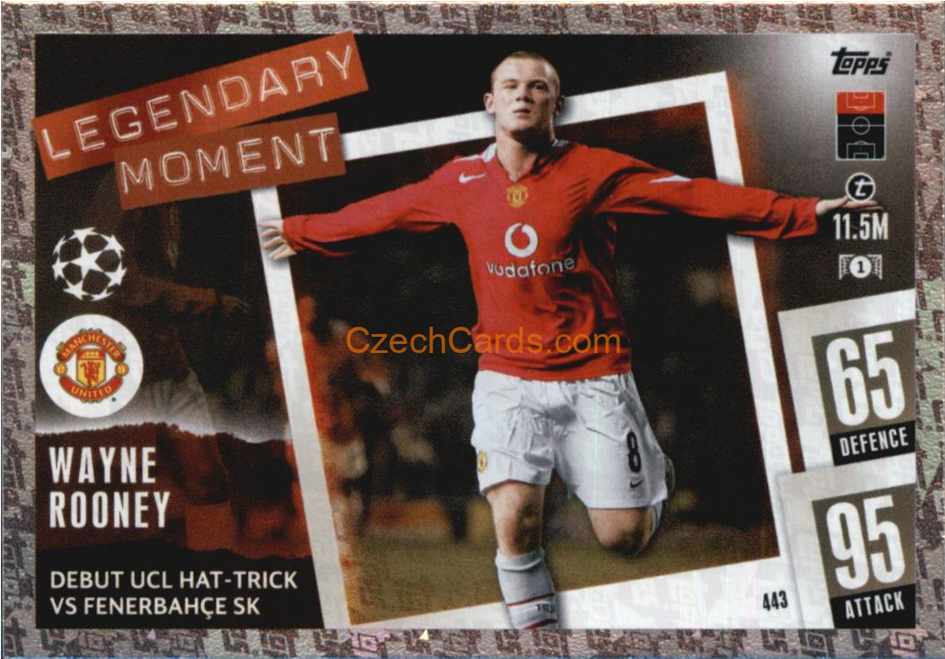 Wayne Rooney 2023/04 Topps Match Attax Legendary Moment #443