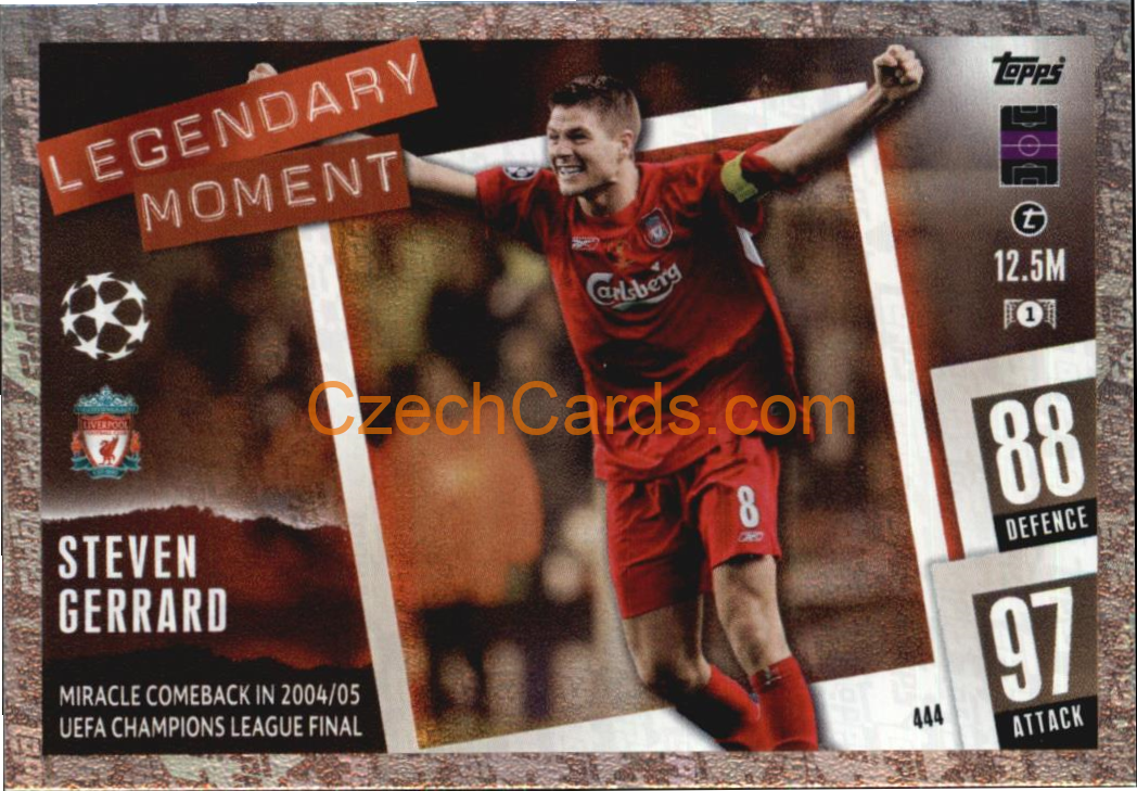 Steven Gerrard 2023/04 Topps Match Attax Legendary Moment #444