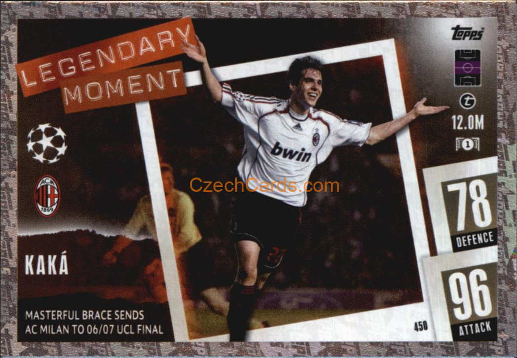 Kaká 2023/04 Topps Match Attax Legendary Moment #450