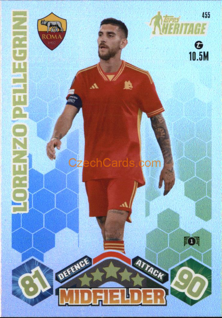 Lorenzo Pellegrini 2023/04 Topps Match Attax Heritage #455