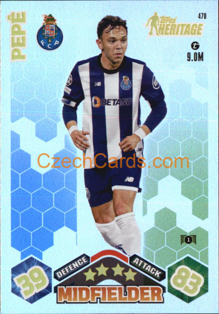 Pepê 2023/04 Topps Match Attax Heritage #470