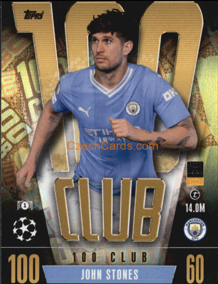 John Stones 2023/04 Topps Match Attax 100 Club #483