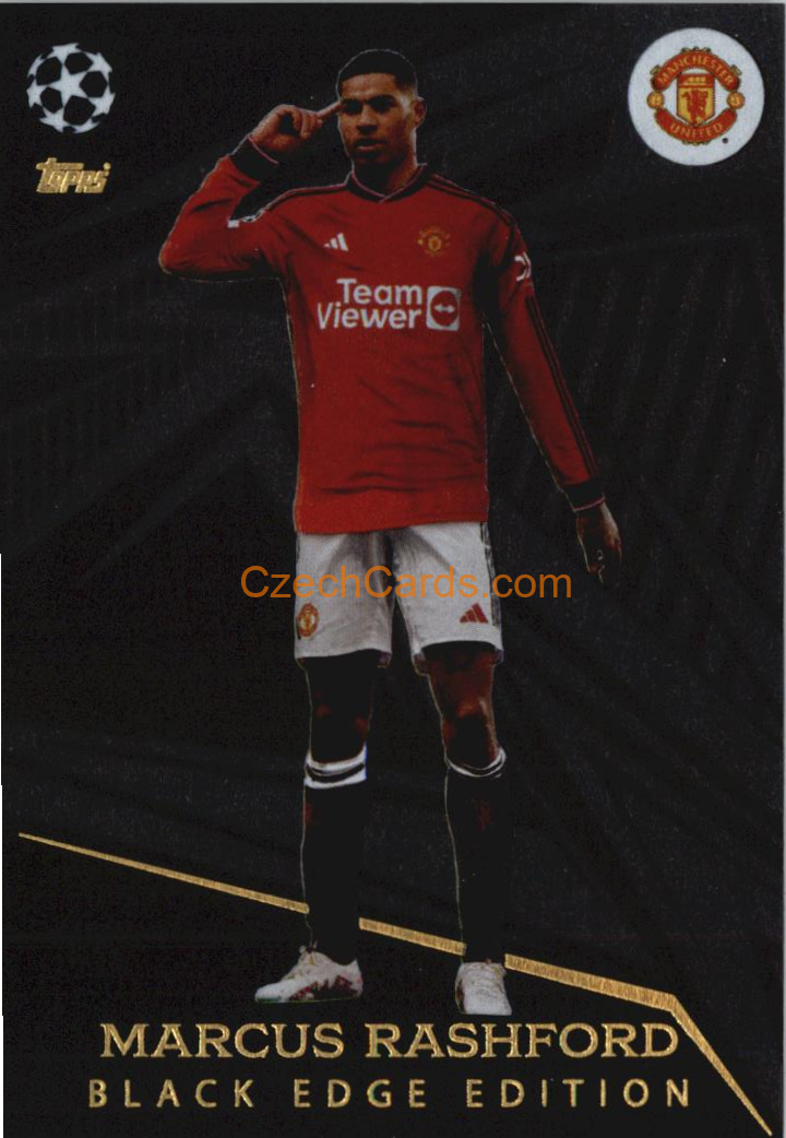 Marcus Rashford 2023/04 Topps Match Attax Black Edge Edition #493