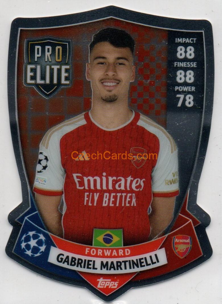 Gabriel Martinelli 2023/04 Topps Match Attax Pro Elite Chrome Shield #SH9