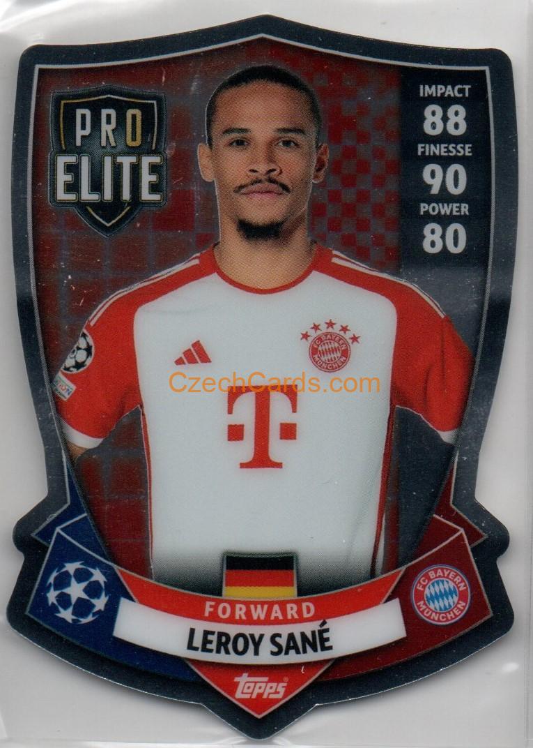 Leroy Sané 2023/04 Topps Match Attax Pro Elite Chrome Shield #SH11