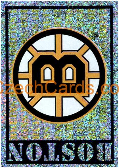Boston Bruins Logo 1999/00 Panini NHL sticker metal #20