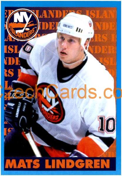 Mats Lindgren 1999/00 Panini NHL sticker #90