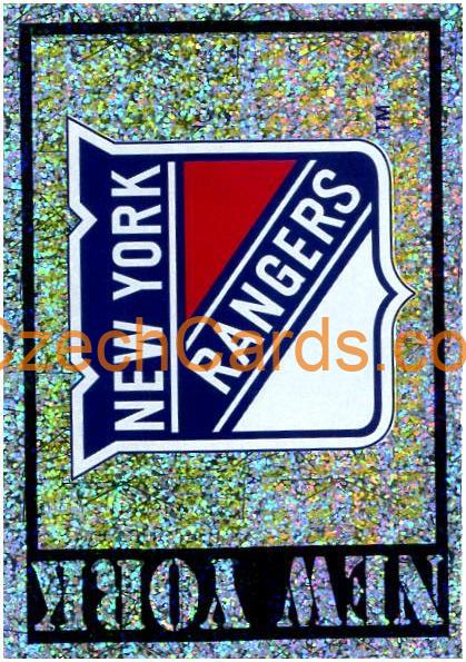 New York Rangers Logo 1999/00 Panini NHL sticker metal #97