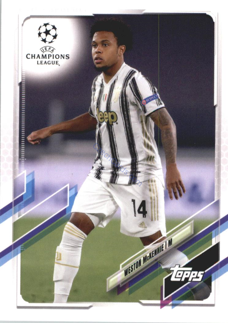 Weston McKennie 2020/21 Topps UCL Japan edition #79 