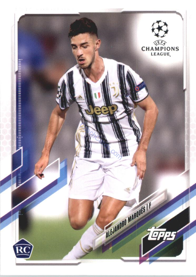 Alejandro Marques 2020/21 Topps UCL Japan edition #83 RC