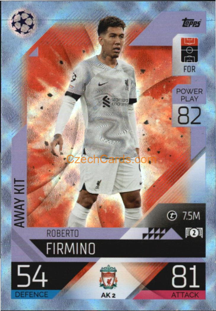 Firmino 2022/23 Match Attax Extra Blue #AK 2