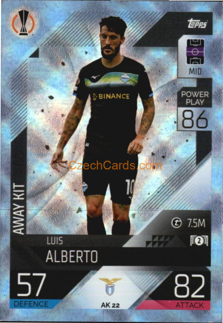 Luis Alberto 2022/23 Match Attax Extra Blue #AK 22
