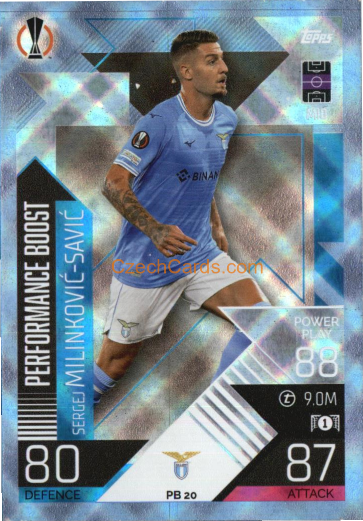 Sergei Milinlovič-Savič 2022/23 Match Attax Extra Blue #PB20