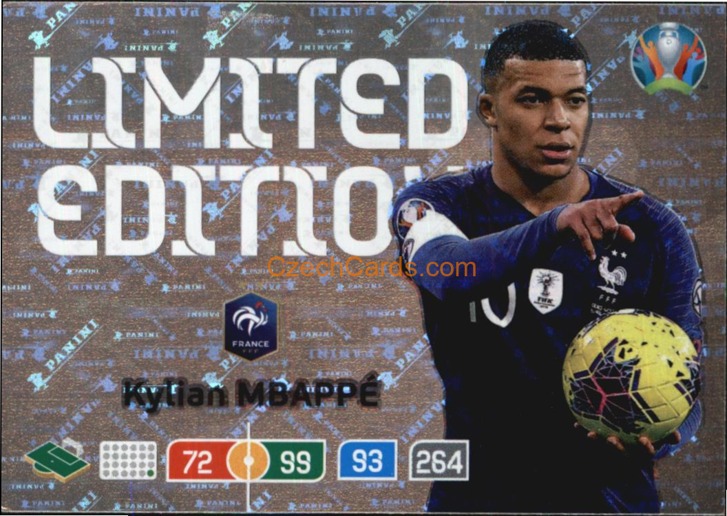 Kylian Mbappe Panini Adrenalyn EURO 2020 Limited Edition