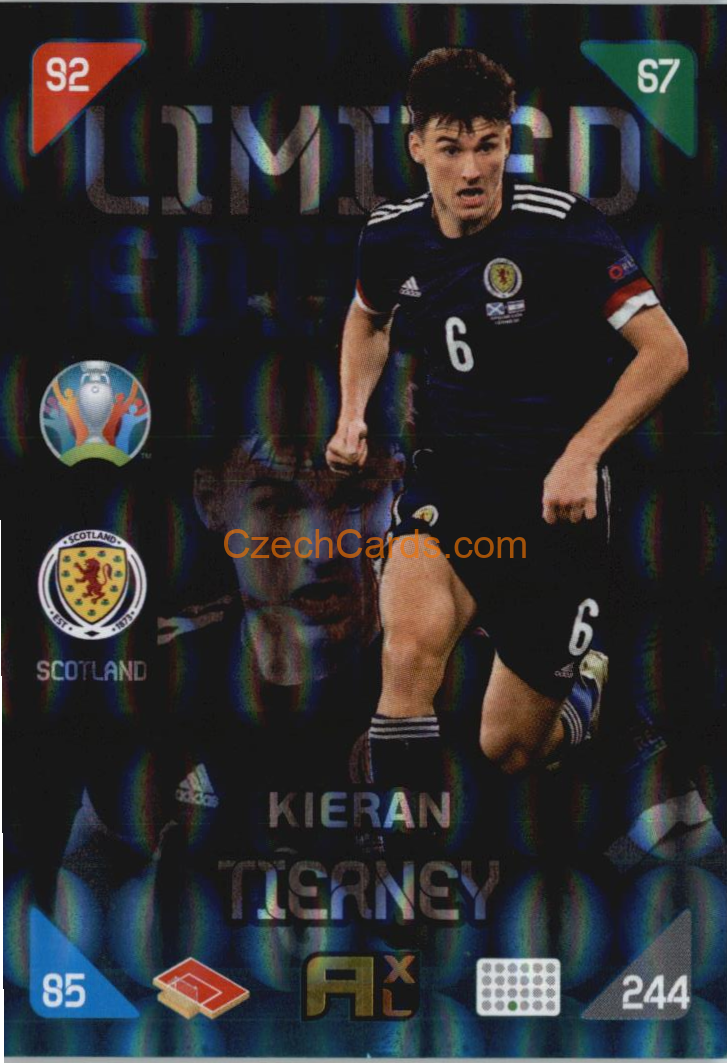 Kieran Tierney 2020 Panini EURO Adrenalyn Kick Off Limited 