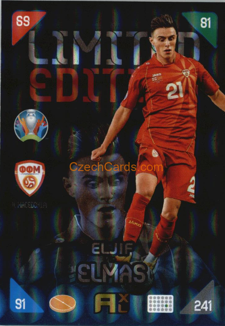 Eljif Elmas 2020 Panini EURO Adrenalyn Kick Off Limited 