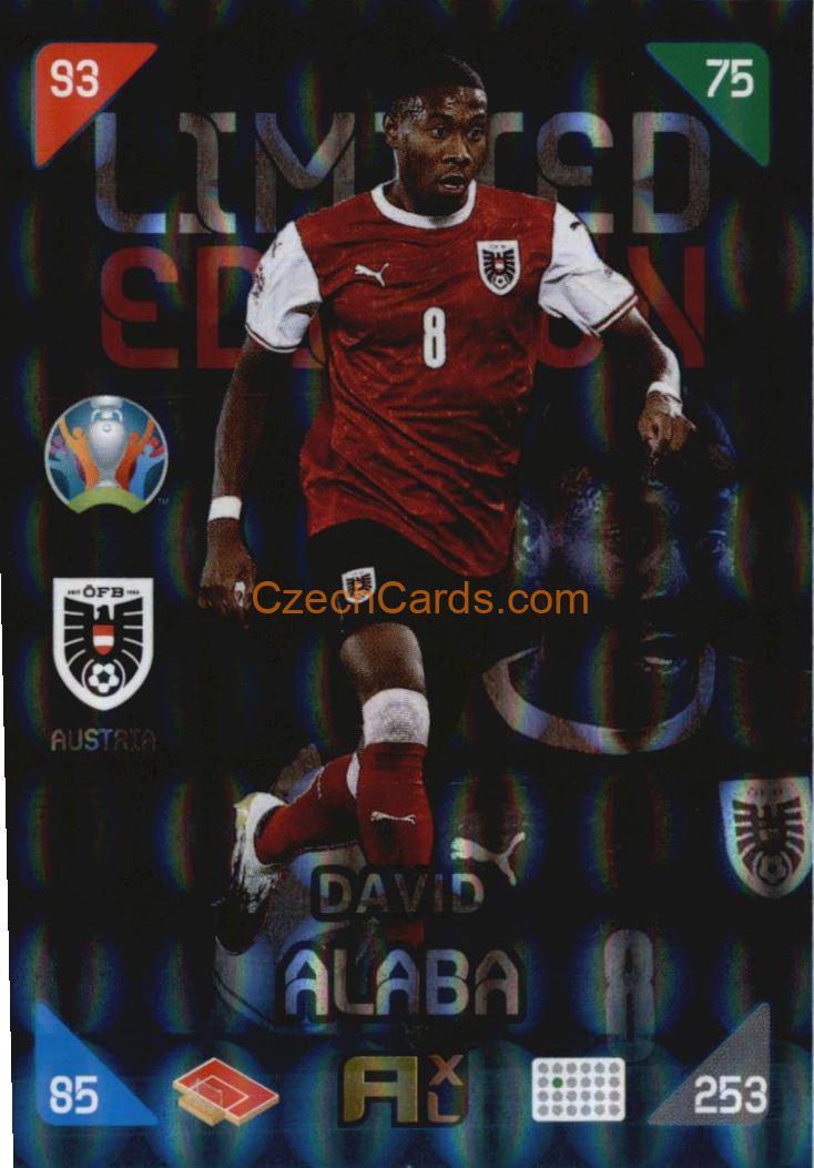 David Alaba 2020 Panini EURO Adrenalyn Kick Off Limited 