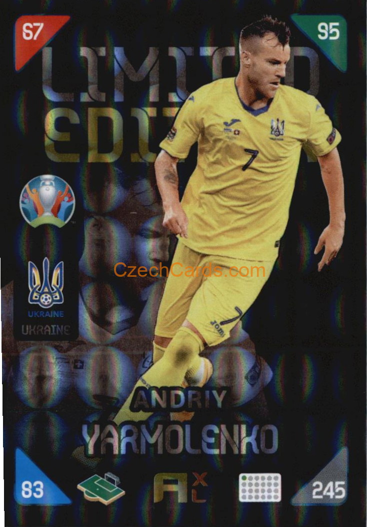 Andriy Yarmolenko 2020 Panini EURO Adrenalyn Kick Off Limited 