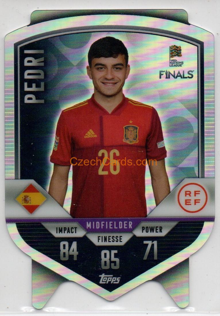 Pedri 2022/23 Match Attax 101 Chrome Shield #DC2