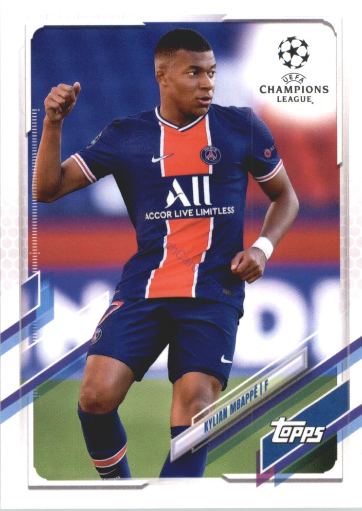 Kylian Mbappe 2020/21 Topps UCL Japan edition #95 
