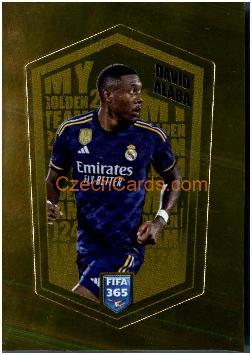 David Alaba 2024 Panini Fifa 365 sticker foil My Golden Team foil #ALA