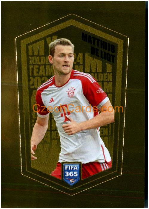 Matthijs De Ligt 2024 Panini Fifa 365 sticker foil My Golden Team foil #MDL