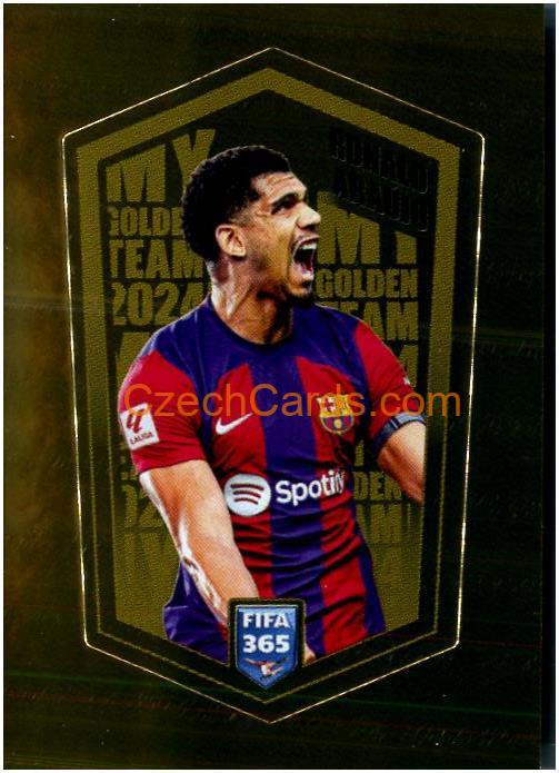Ronald Araujo 2024 Panini Fifa 365 sticker foil My Golden Team foil #ARA