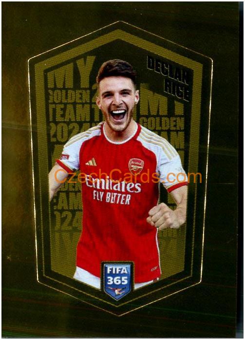 Declan Rice 2024 Panini Fifa 365 sticker foil My Golden Team foil #RIC