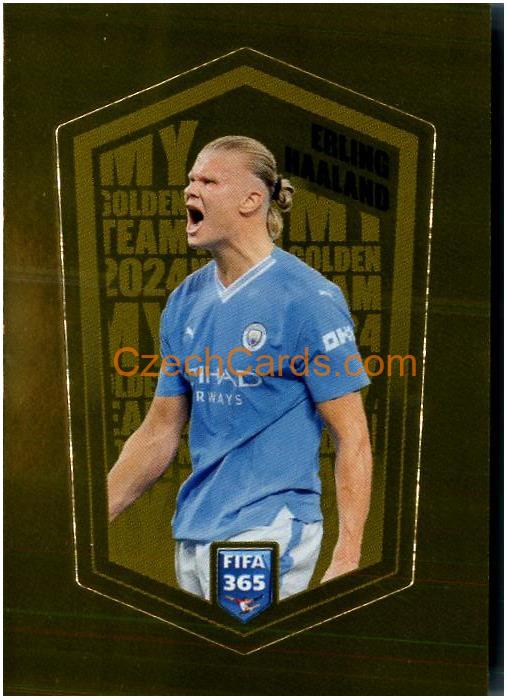 Erling Haaland 2024 Panini Fifa 365 sticker foil My Golden Team foil #HAA