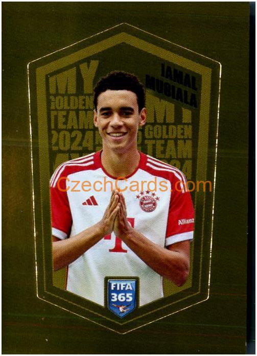 Jamal Musiala 2024 Panini Fifa 365 sticker foil My Golden Team foil #MUS