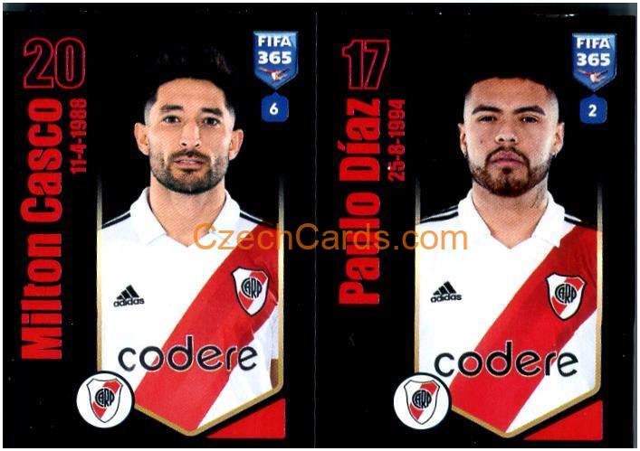 Milton Casco / Paulo Díaz 2024 Panini Fifa 365 sticker #8