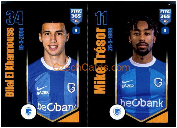 Bilal El Khannouss / Mike Trésor Ndayishimiye 2024 Panini Fifa 365 sticker #31