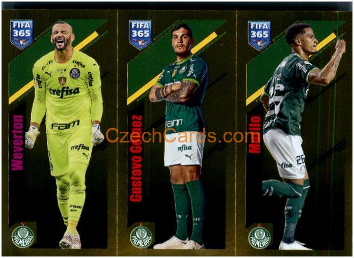 Weverton / Gustavo Gómez / Murilo 2024 Panini Fifa 365 sticker foil #39