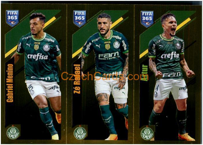 Gabriel Menino / Zé Rafael / Artur 2024 Panini Fifa 365 sticker foil #43