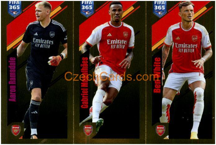 Ramsdale / Magalhães / White 2024 Panini Fifa 365 sticker foil #55