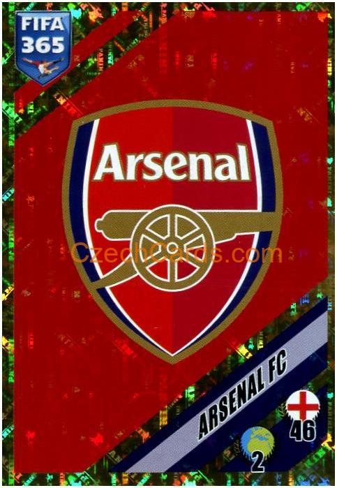Logo - Arsenal 2024 Panini Fifa 365 sticker holo #61