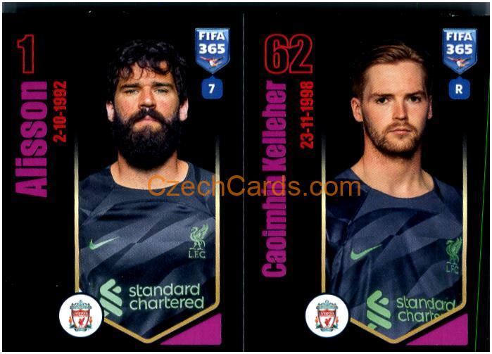 Alisson Becker / Caoimhín Kelleher 2024 Panini Fifa 365 sticker #70