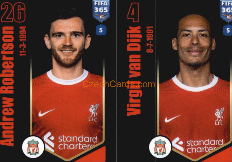 Andrew Robertson / VIrgil Van Dijk 2024 Panini Fifa 365 sticker #73