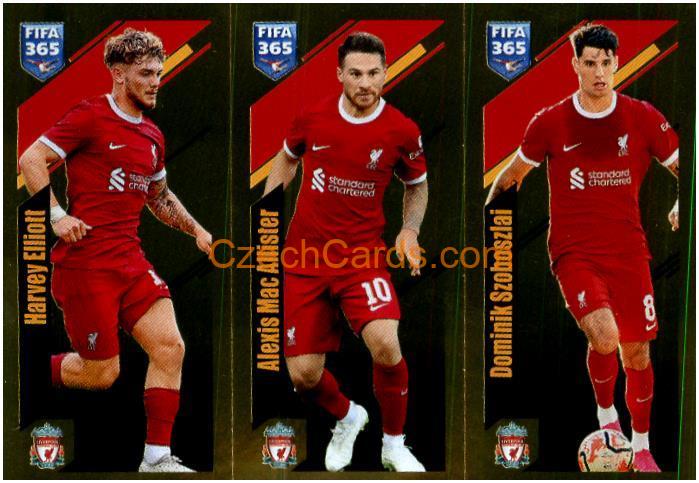 Elliott / Mac Allister / Szoboszlai 2024 Panini Fifa 365 sticker foil #75