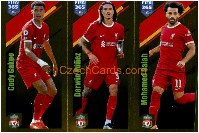 Gakpo / Núñez / Salah 2024 Panini Fifa 365 sticker foil #81