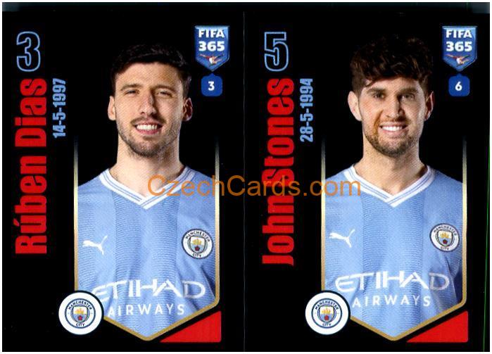 Rúben Dias / John Stones 2024 Panini Fifa 365 sticker #90