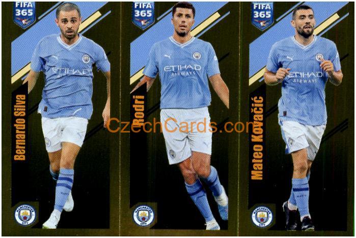 Silva / Rodri / Kovačić 2024 Panini Fifa 365 sticker foil #91