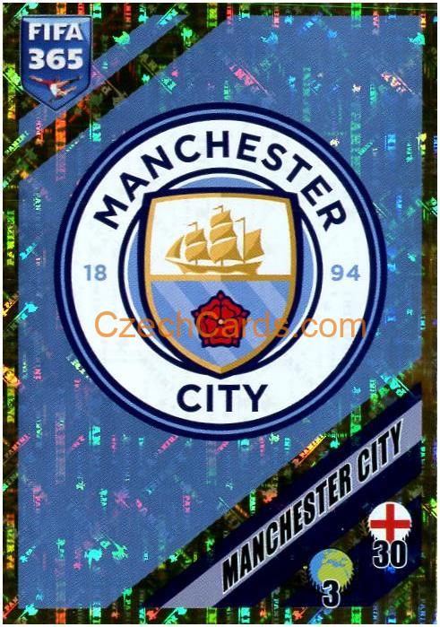 Logo - Manchester City 2024 Panini Fifa 365 sticker holo #93