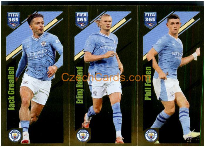 Grealish / Haaland / Foden 2024 Panini Fifa 365 sticker foil #97