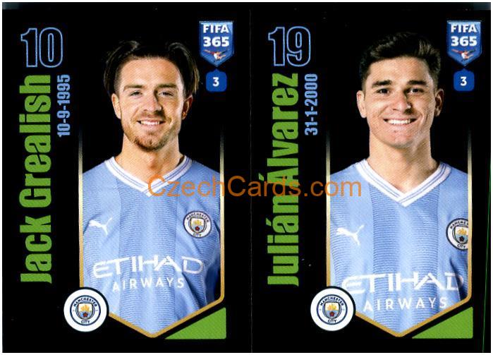 Jake Grealish / Julián Álvarez 2024 Panini Fifa 365 sticker #98