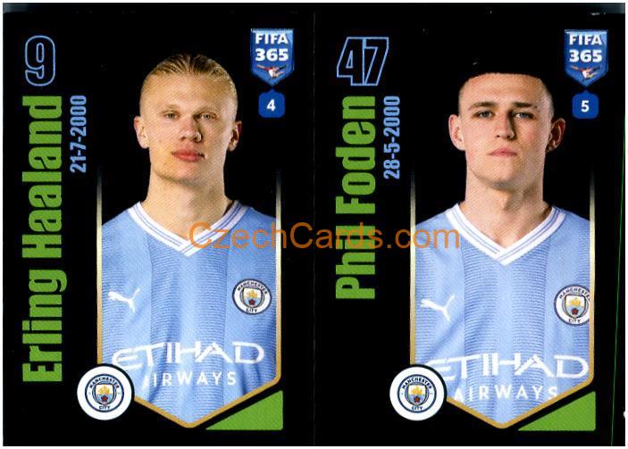 Erling Haaland / Phil Foden 2024 Panini Fifa 365 sticker #99